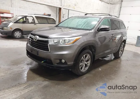 2015 Toyota Highlander Xle V6 из США, поврежденный, VIN 5TDJKRFH4FS149985